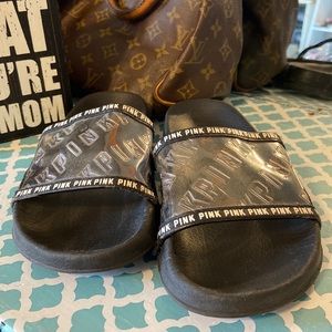 Clear slides. Size Small. Womens 5 Kids 3